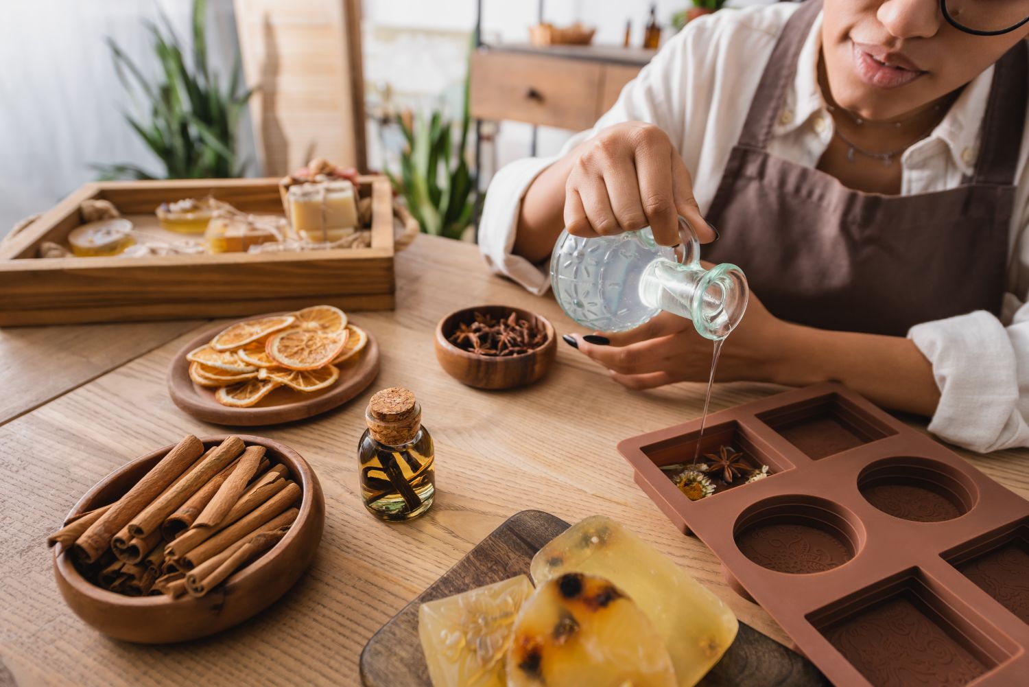 Natural ingredients used in soap making